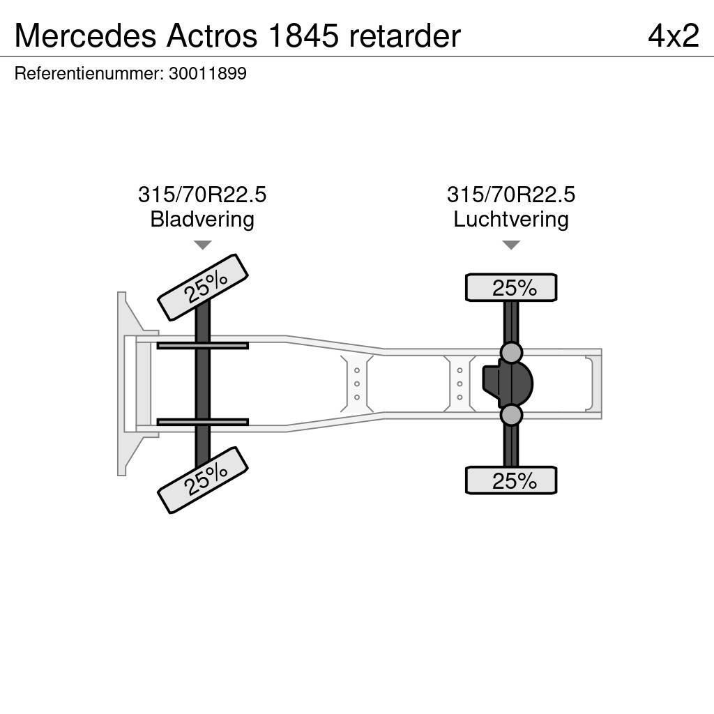 Mercedes-Benz Actros 1845 retarder Dragbilar