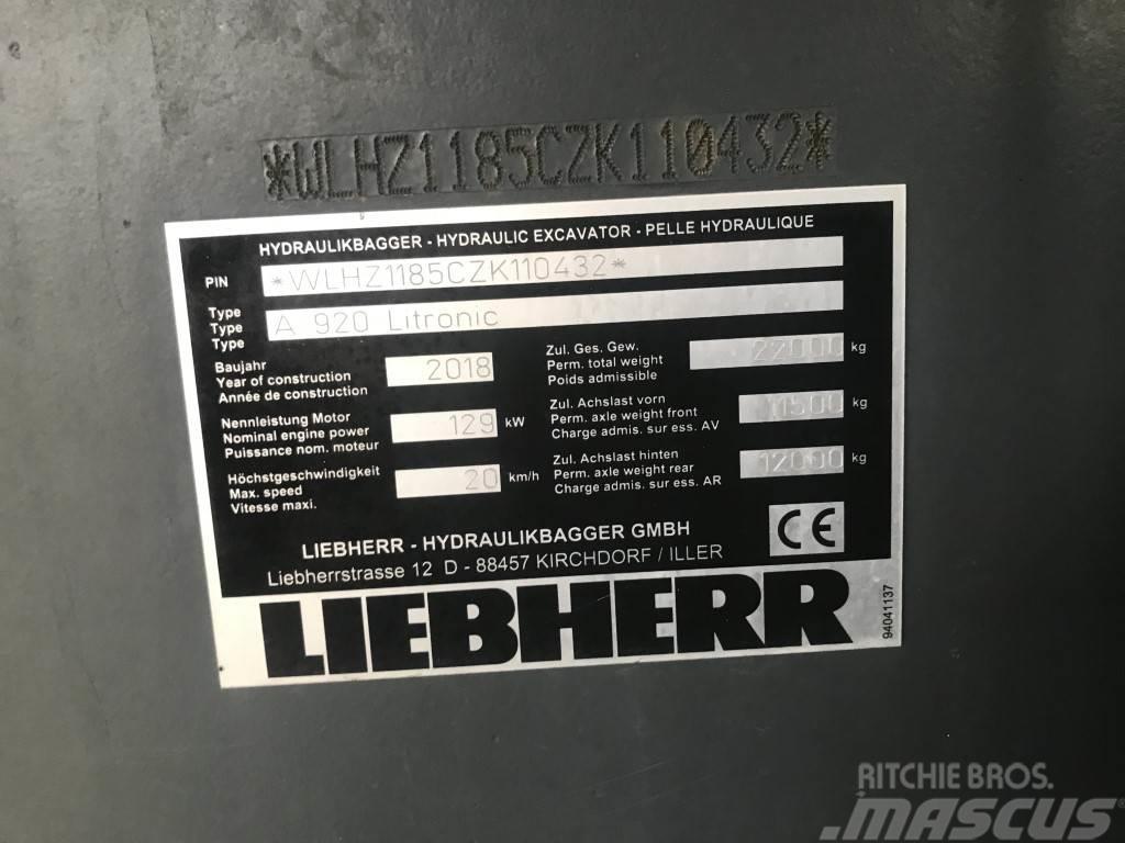Liebherr A 920 Litronic Hjulgrävare