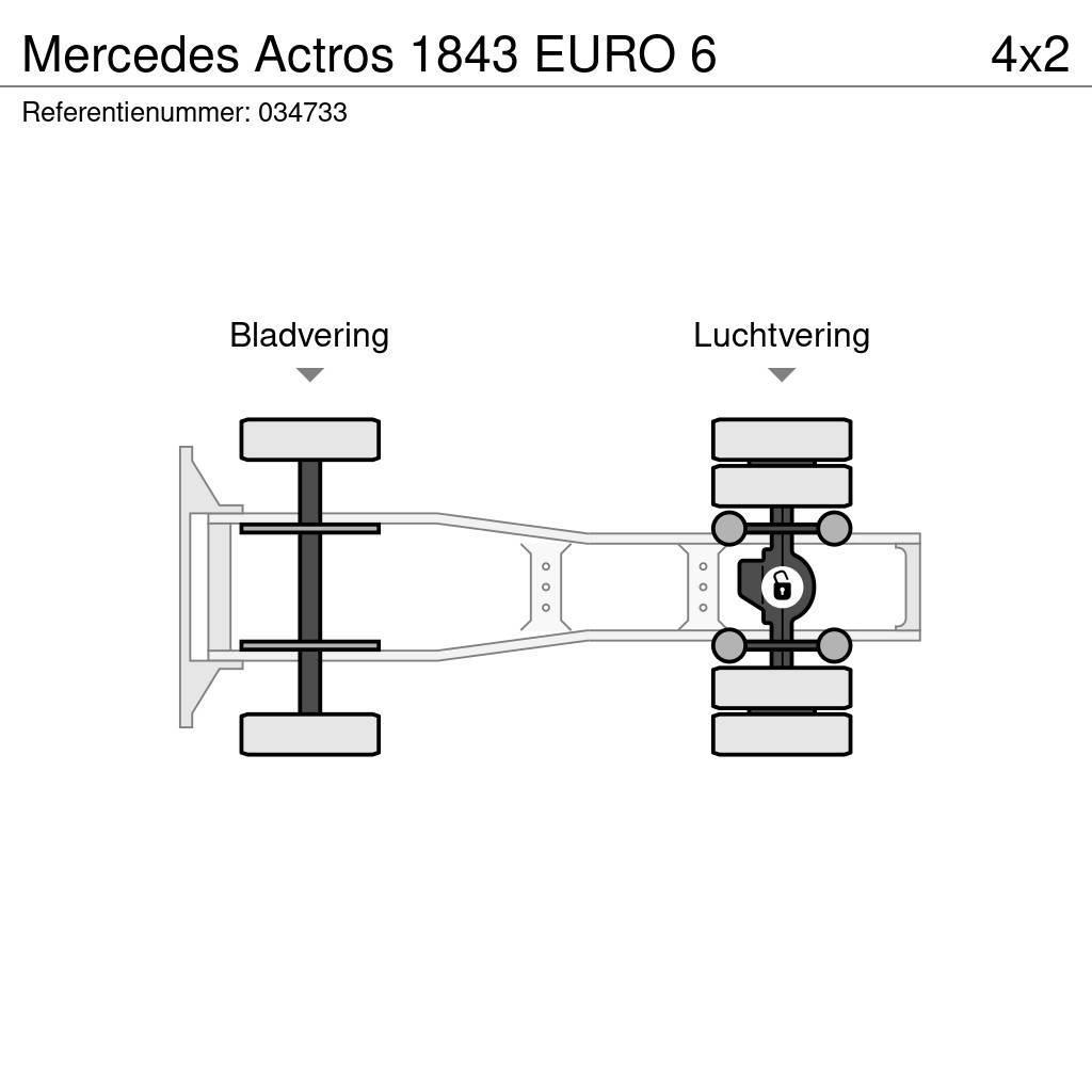 Mercedes-Benz Actros 1843 EURO 6 Dragbilar
