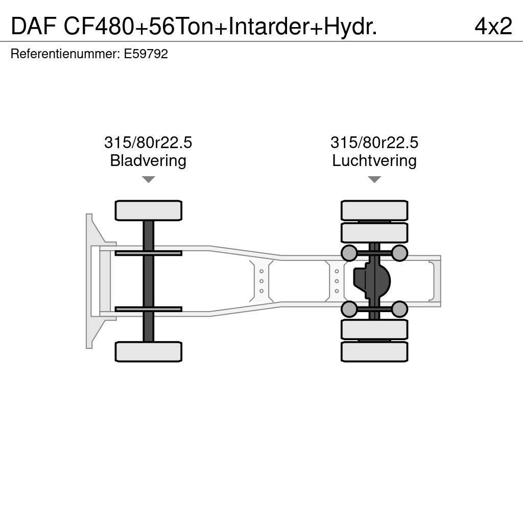 DAF CF480+56Ton+Intarder+Hydr. Dragbilar