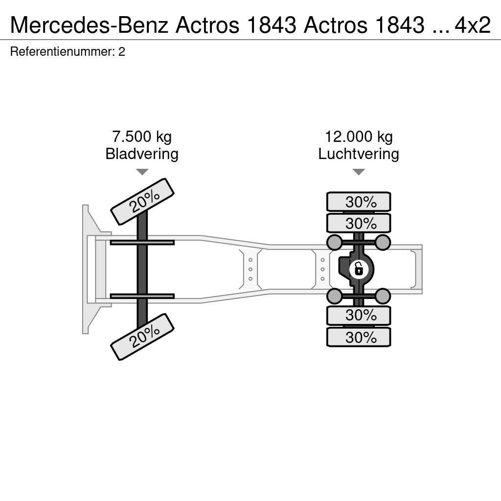 Mercedes-Benz Actros 1843 Actros 1843 ADR 4x2 RETARDER Dragbilar