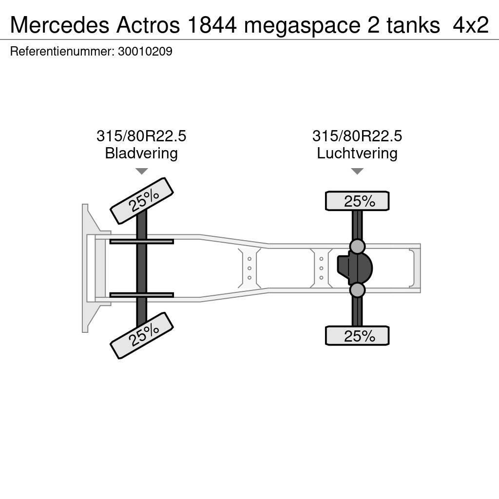 Mercedes-Benz Actros 1844 megaspace 2 tanks Dragbilar