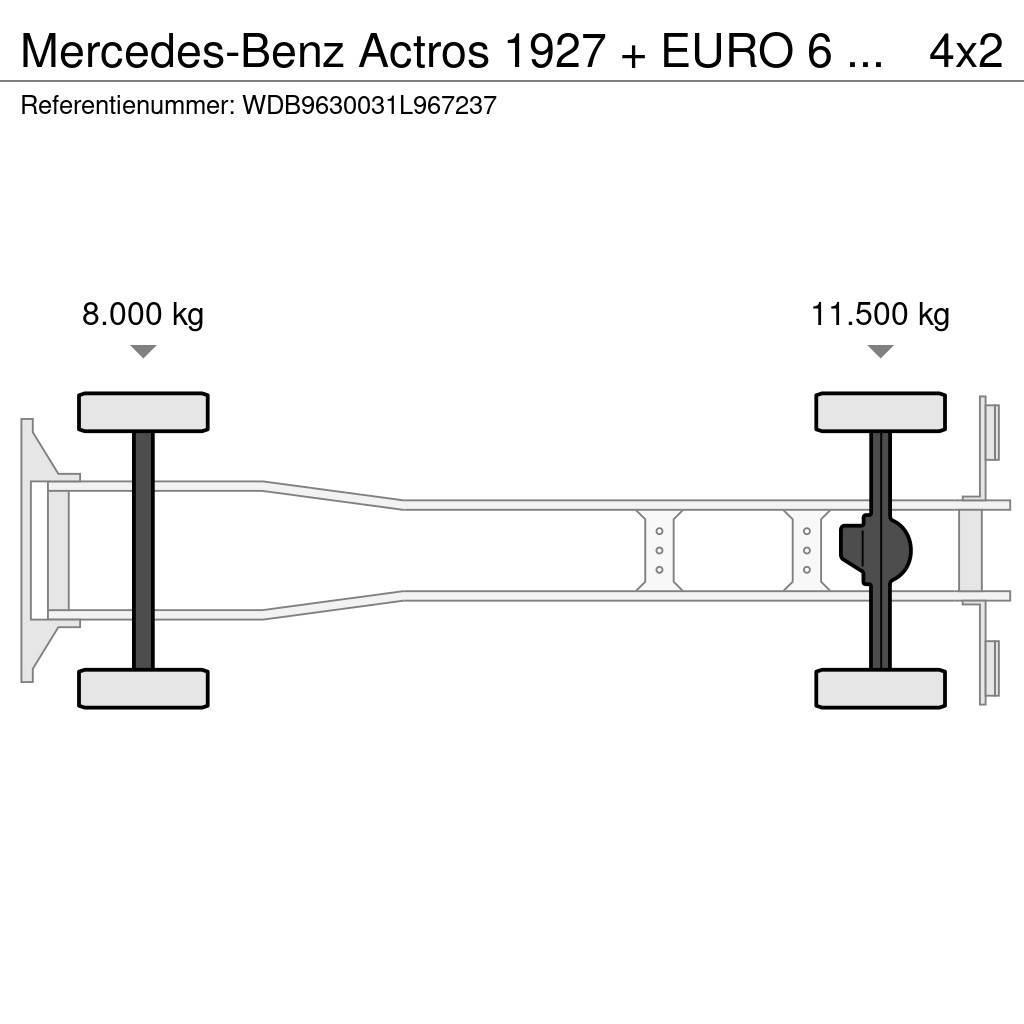 Mercedes-Benz Actros 1927 + EURO 6 + LIFT Skåpbilar