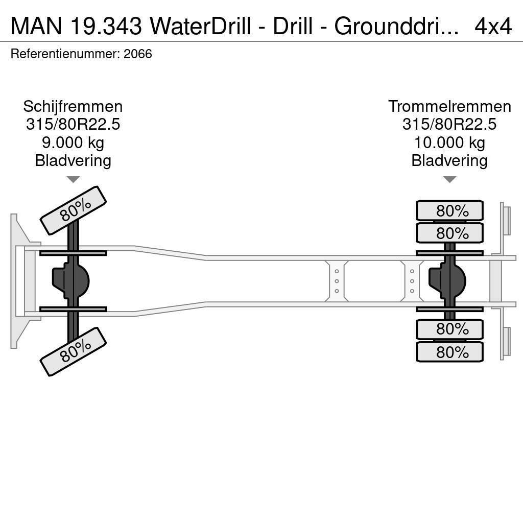 MAN 19.343 WaterDrill - Drill - Grounddrill - Boor Allterrängkranar