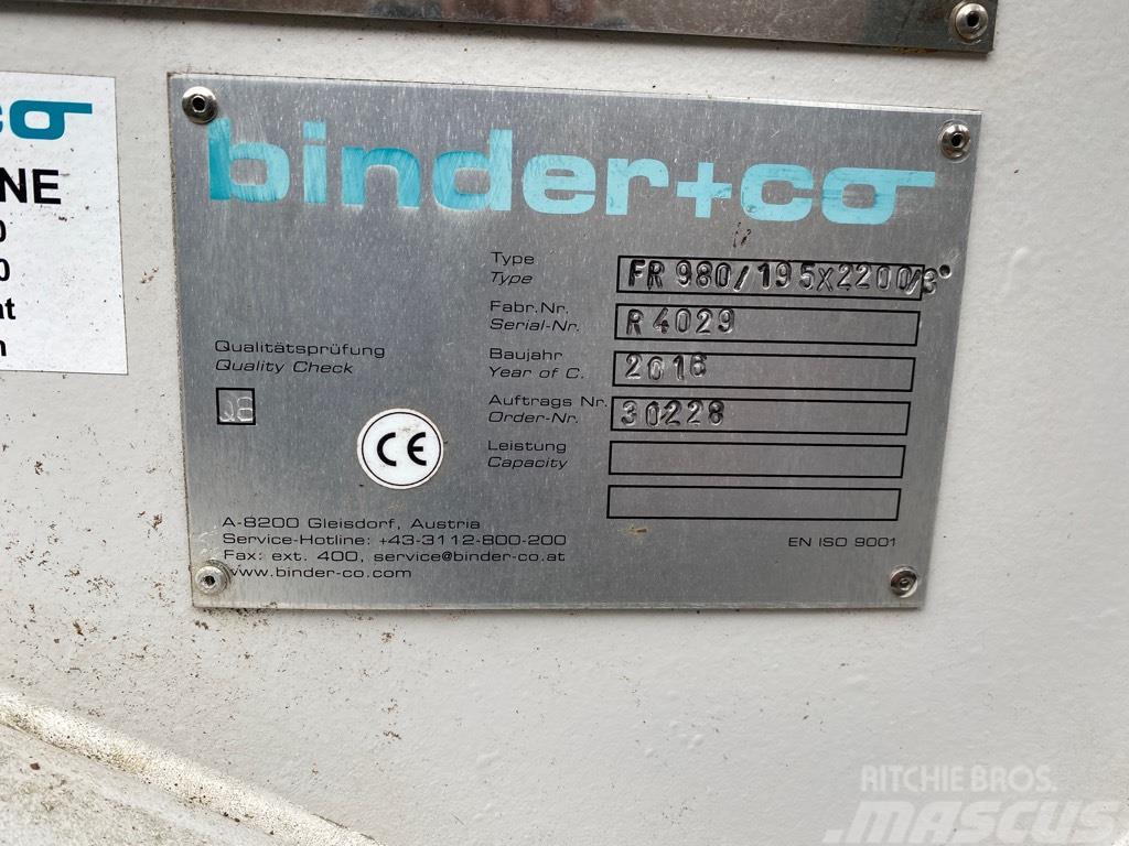  Binder FR 980/195 x 2200/3 Trilgoot, Feeder Matare