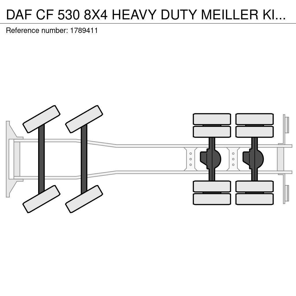 DAF CF 530 8X4 HEAVY DUTY MEILLER KIPPER/TIPPER EX DEM Tippbilar