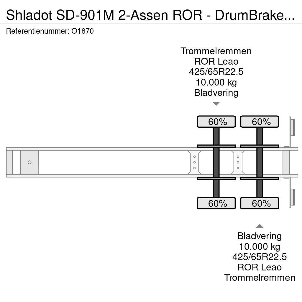  SHLADOT SD-901M 2-Assen ROR - DrumBrakes - SteelSu Containertrailer