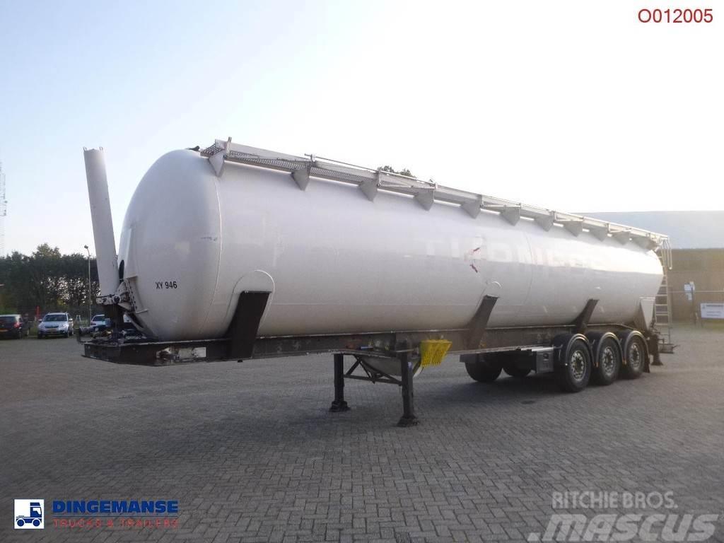 Feldbinder Powder tank alu 65 m3 (tipping) Tanktrailer
