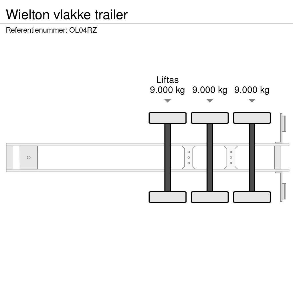 Wielton vlakke trailer Flaktrailer