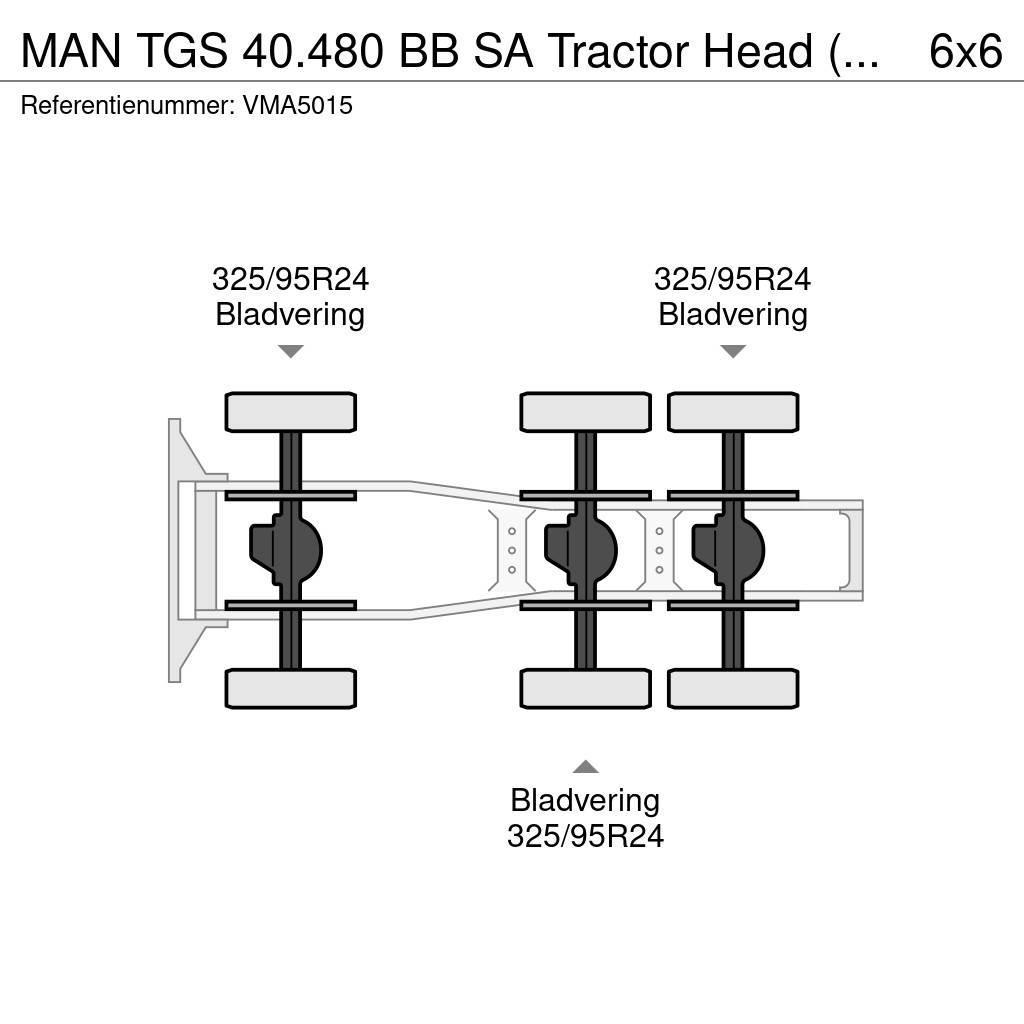 MAN TGS 40.480 BB SA Tractor Head (15 units) Dragbilar