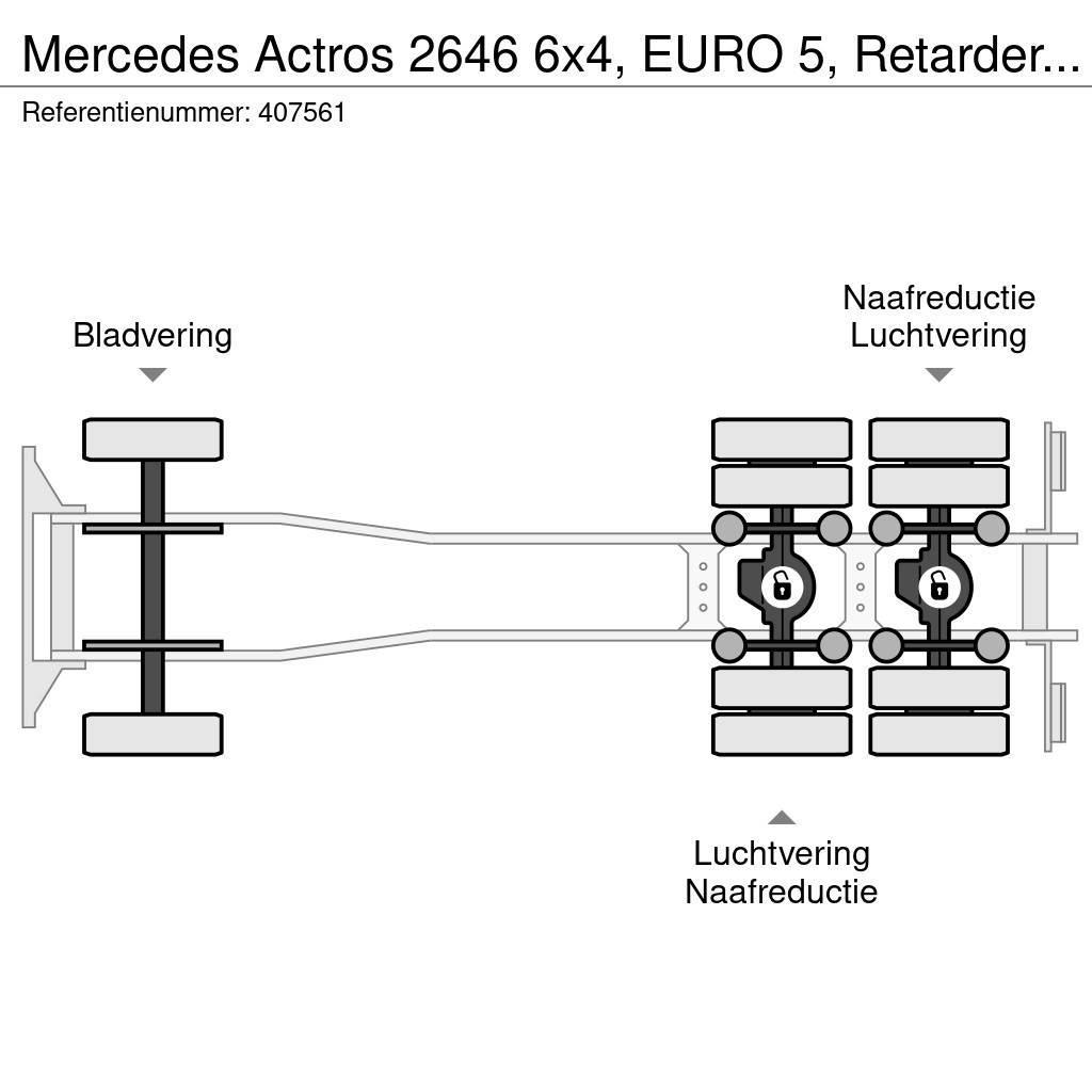 Mercedes-Benz Actros 2646 6x4, EURO 5, Retarder, Multilift Lastväxlare/Krokbilar