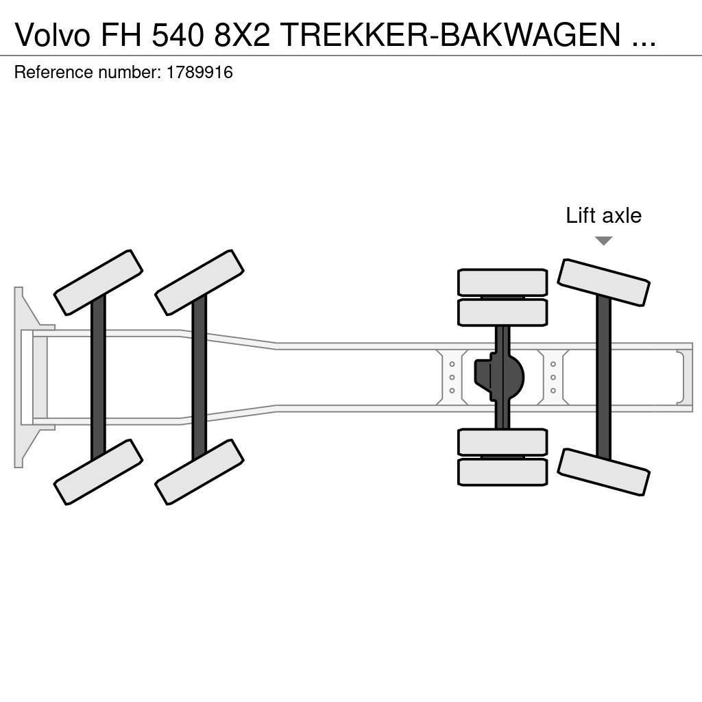 Volvo FH 540 8X2 TREKKER-BAKWAGEN COMBI + FASSI F1650RA. Dragbilar