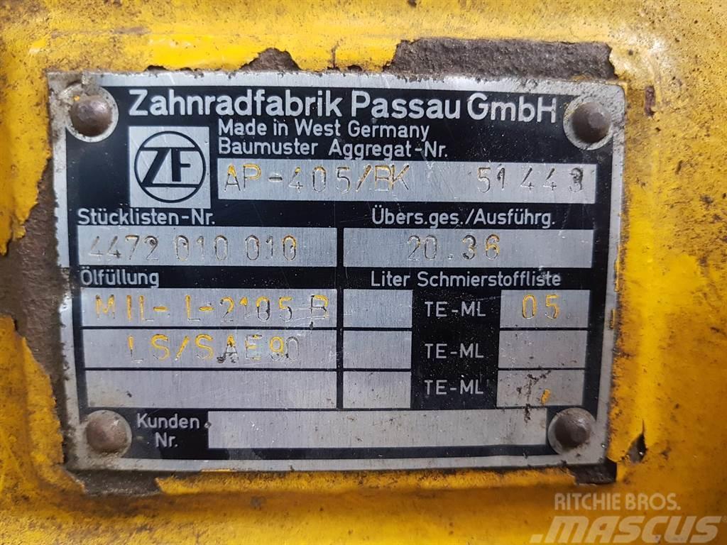 ZF AP-405/BK - Axle/Achse/As Hjulaxlar