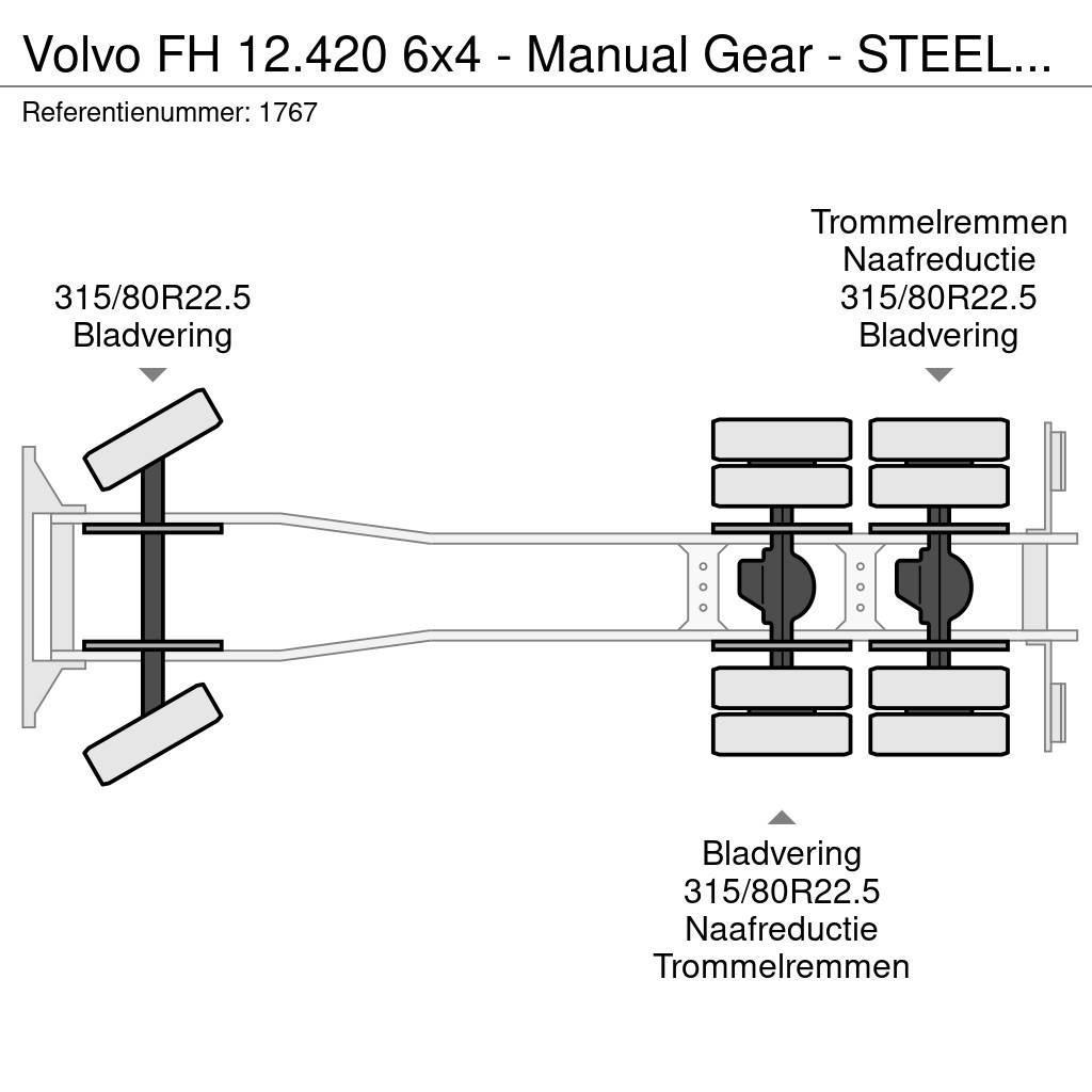Volvo FH 12.420 6x4 - Manual Gear - STEEL/STEEL - Big Ax Tippbilar