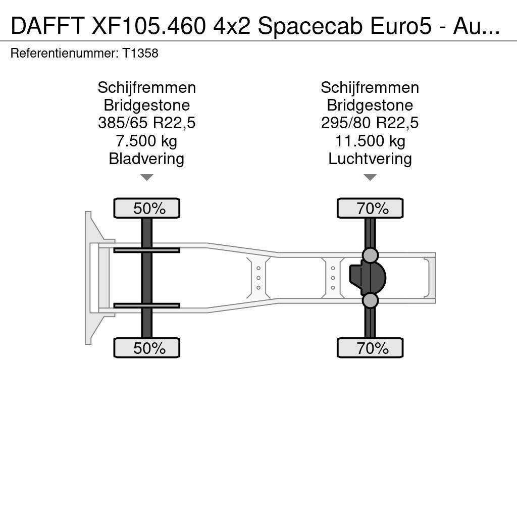 DAF FT XF105.460 4x2 Spacecab Euro5 - Automatic - Stan Dragbilar