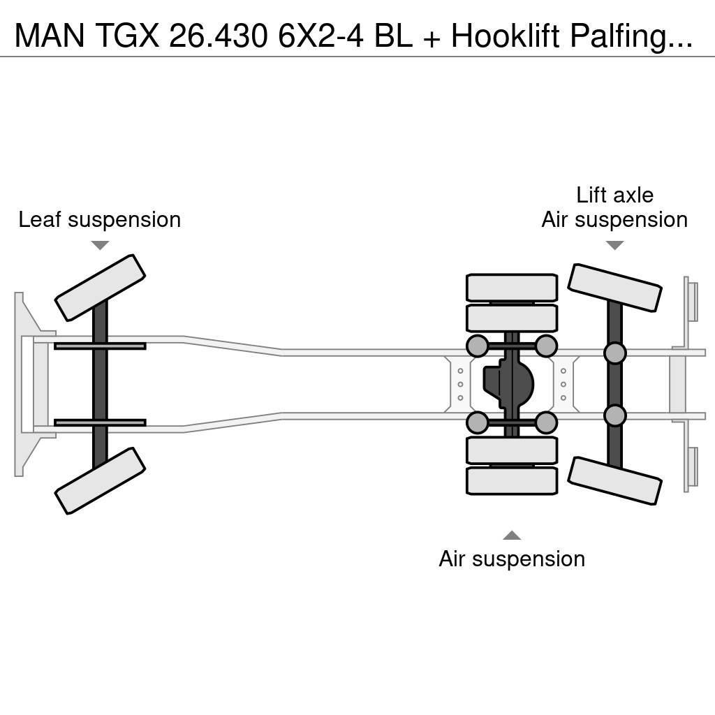 MAN TGX 26.430 6X2-4 BL + Hooklift Palfinger (PHT20SLD Lastväxlare/Krokbilar