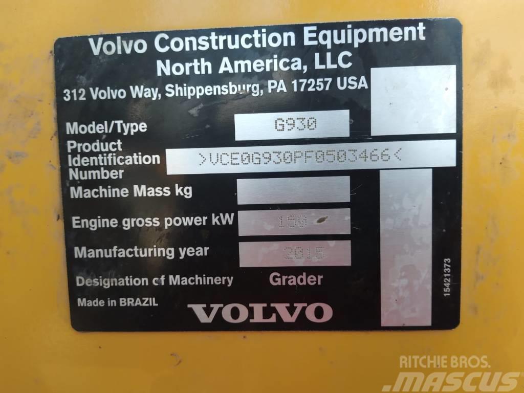 Volvo G 930 Väghyvlar