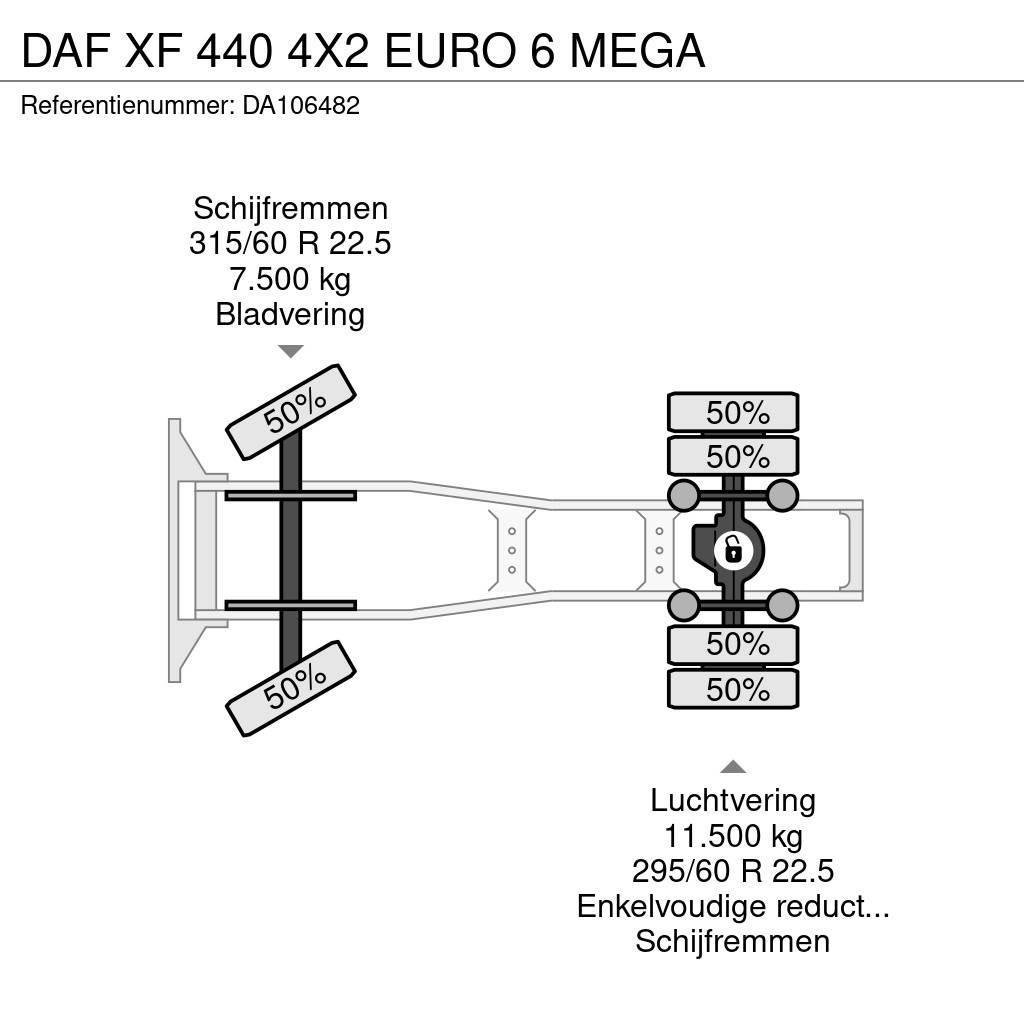 DAF XF 440 4X2 EURO 6 MEGA Dragbilar