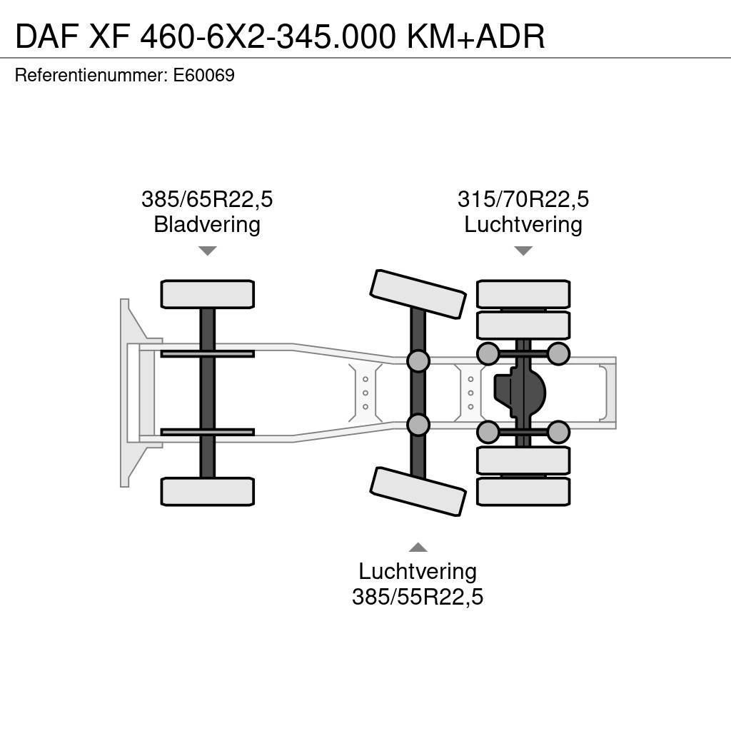DAF XF 460-6X2-345.000 KM+ADR Dragbilar