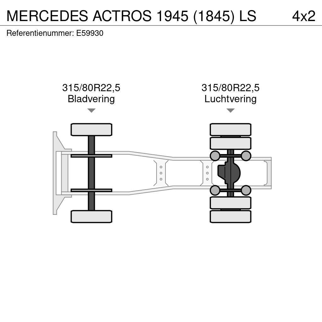 Mercedes-Benz ACTROS 1945 (1845) LS Dragbilar