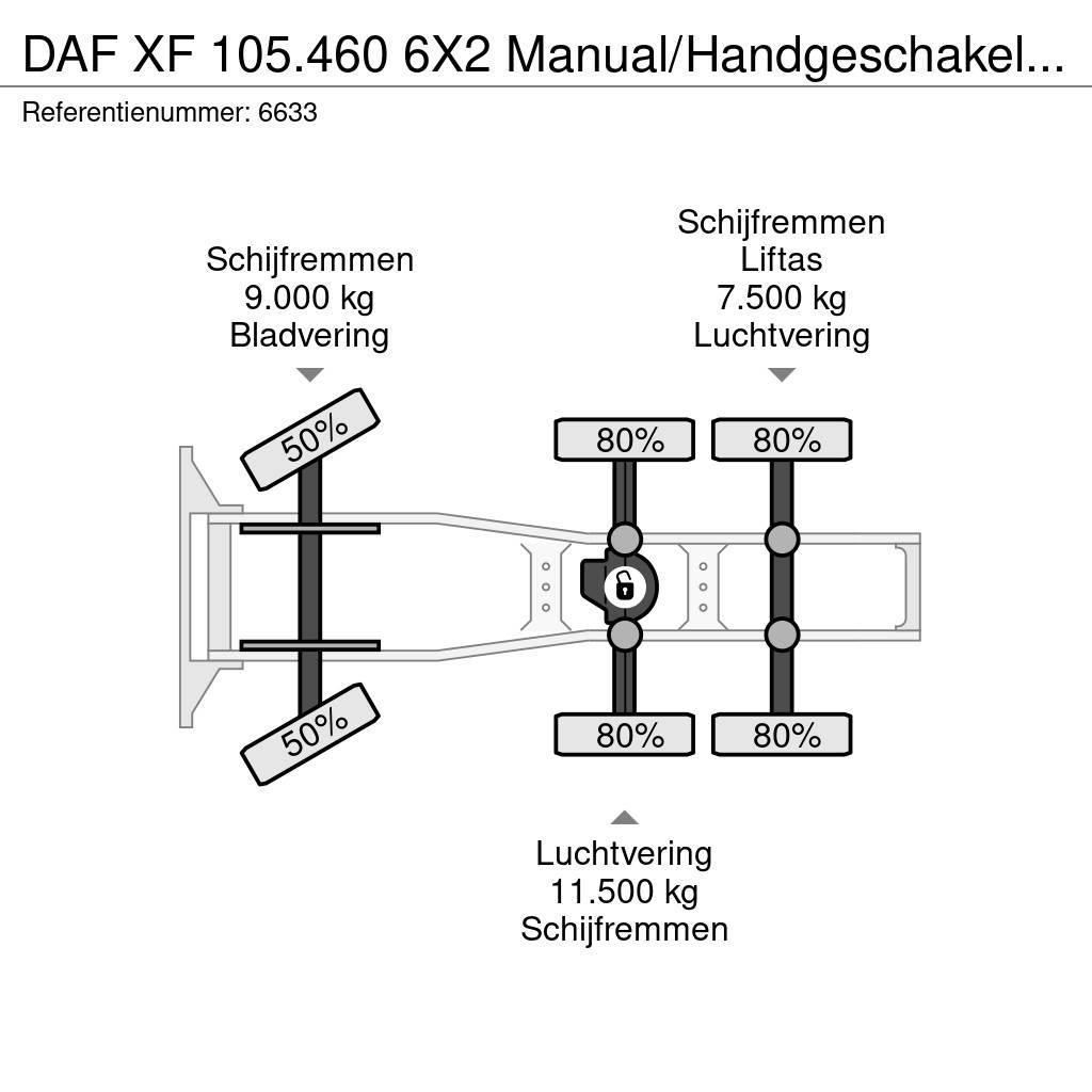 DAF XF 105.460 6X2 Manual/Handgeschakeld 25 ton NCH Sy Dragbilar