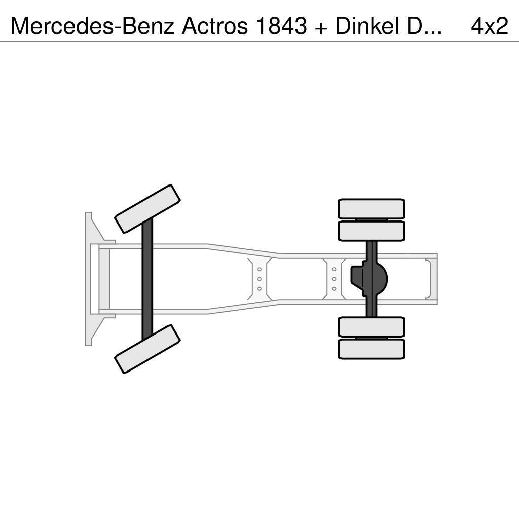 Mercedes-Benz Actros 1843 + Dinkel DTSAV 28000 Dieplader Dragbilar