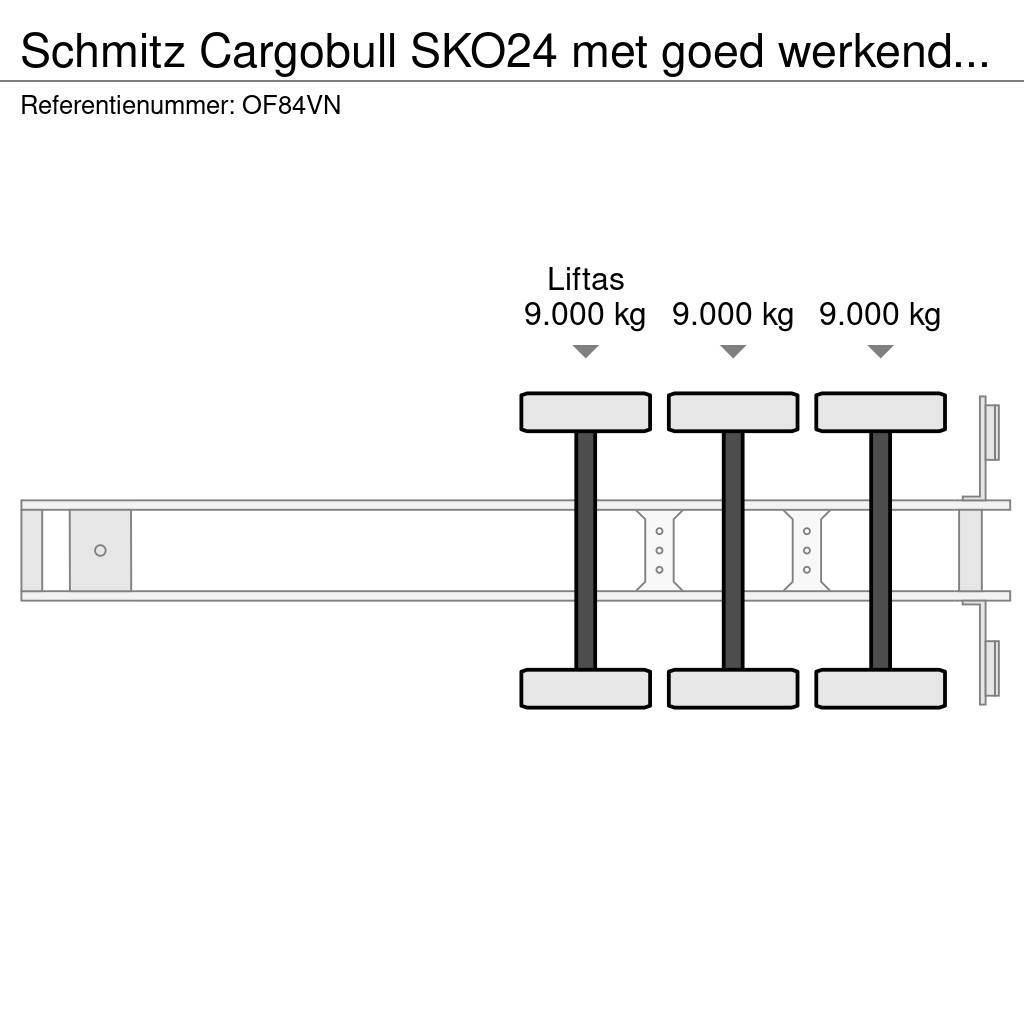 Schmitz Cargobull SKO24 met goed werkende carrier vector koelmotor, Skåptrailer Kyl/Frys/Värme