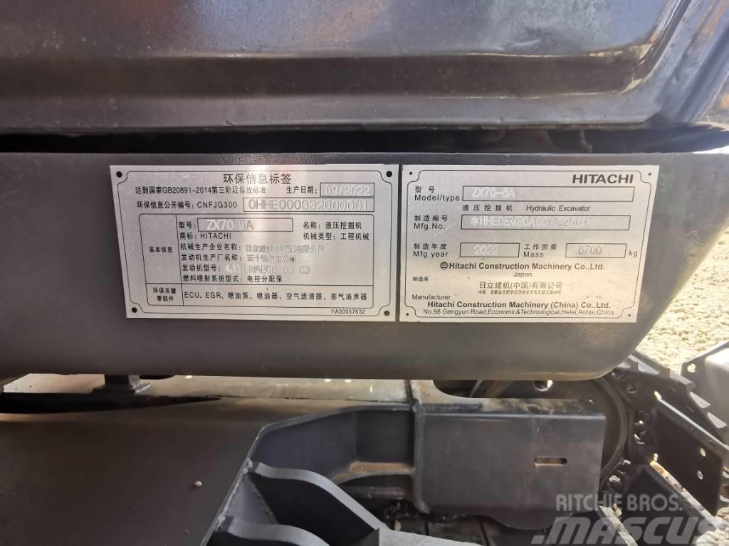 Hitachi ZX 70 Minigrävare < 7t