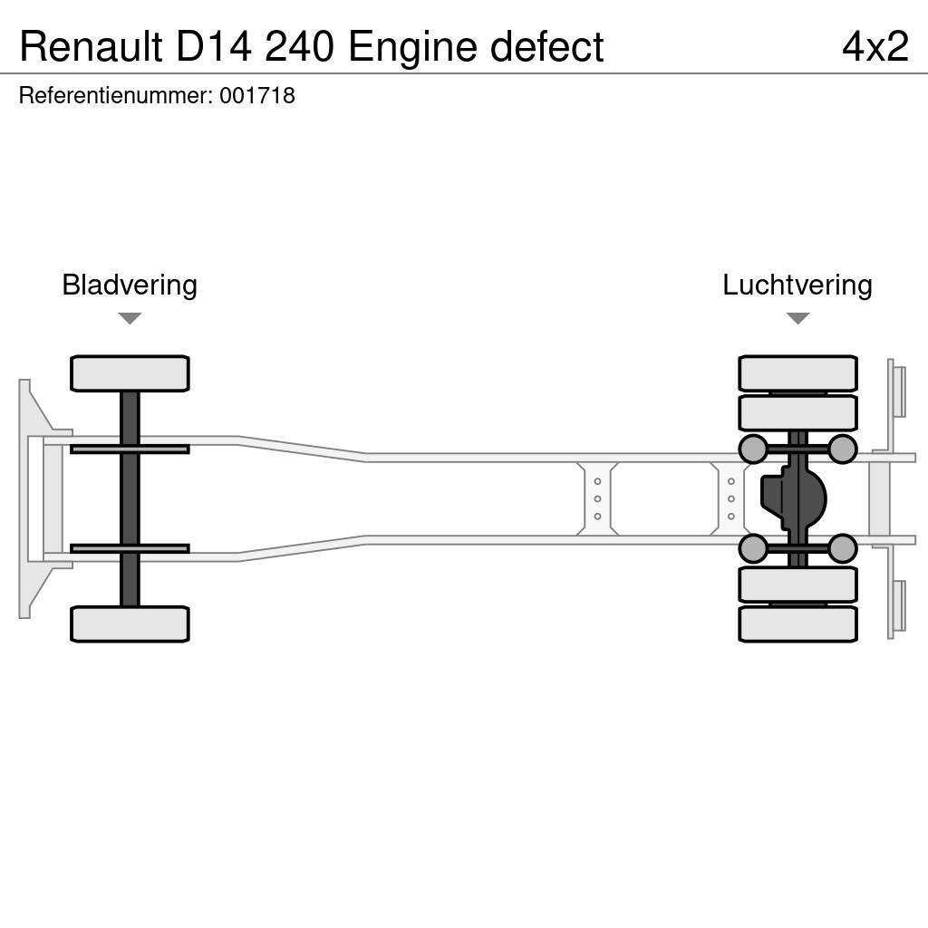 Renault D14 240 Engine defect Skåpbilar