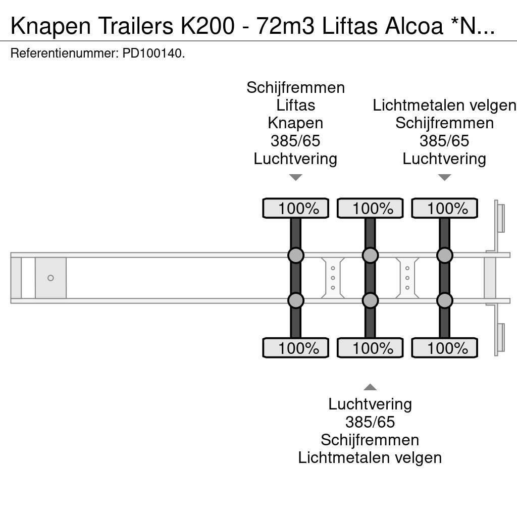 Knapen Trailers K200 - 72m3 Liftas Alcoa *NEW* Walking floor semitrailers