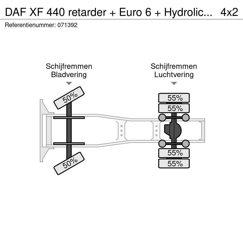 DAF XF 440 retarder + Euro 6 + Hydrolic system + Manua Dragbilar