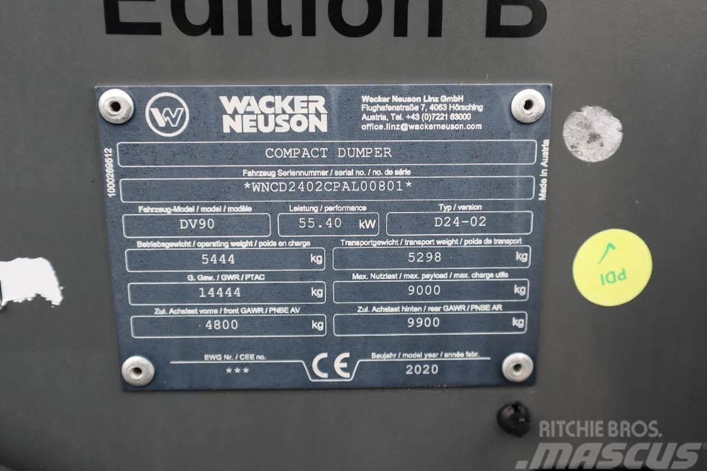 Wacker Neuson DV90 | 9 TON PAYLOAD | AIRCO | SWING BUCKET Midjestyrd dumper