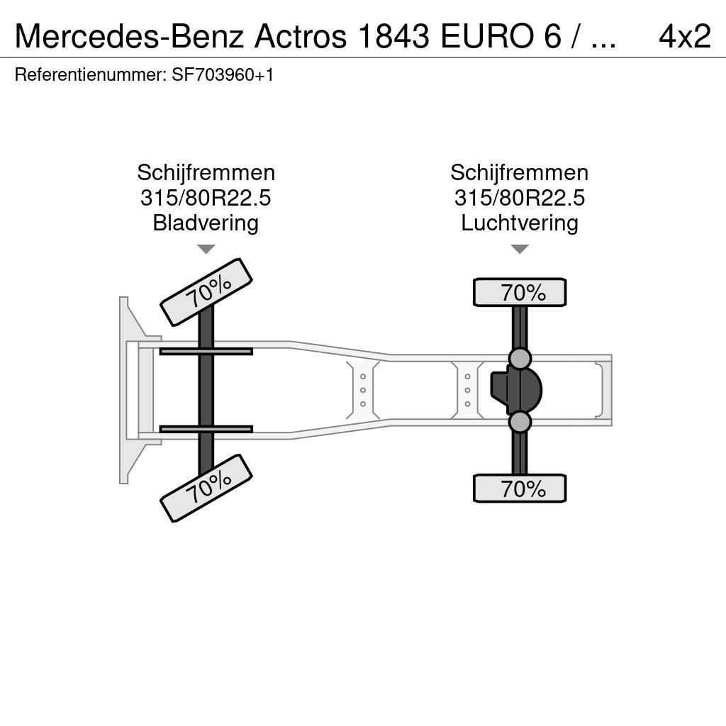 Mercedes-Benz Actros 1843 EURO 6 / PTO Dragbilar