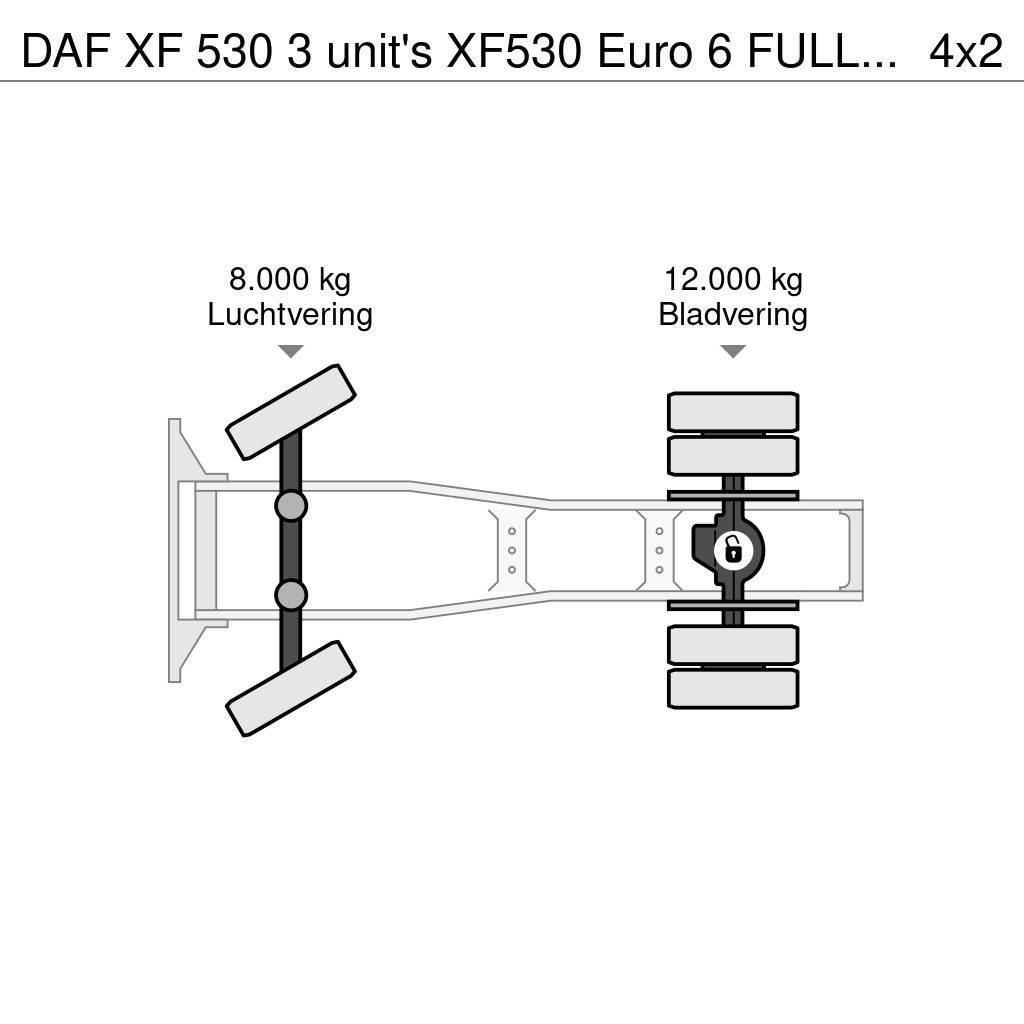 DAF XF 530 3 unit's XF530 Euro 6 FULL-SPOILER ZF-Intar Dragbilar