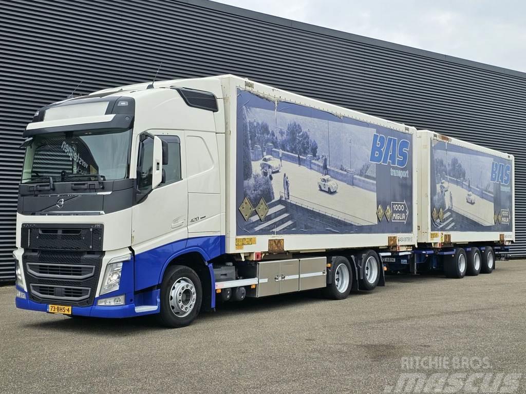 Volvo FH 420 6x2 / COMBI / BDF / BOX / GROENEWEGEN TRAIL Lastväxlare med kabellift