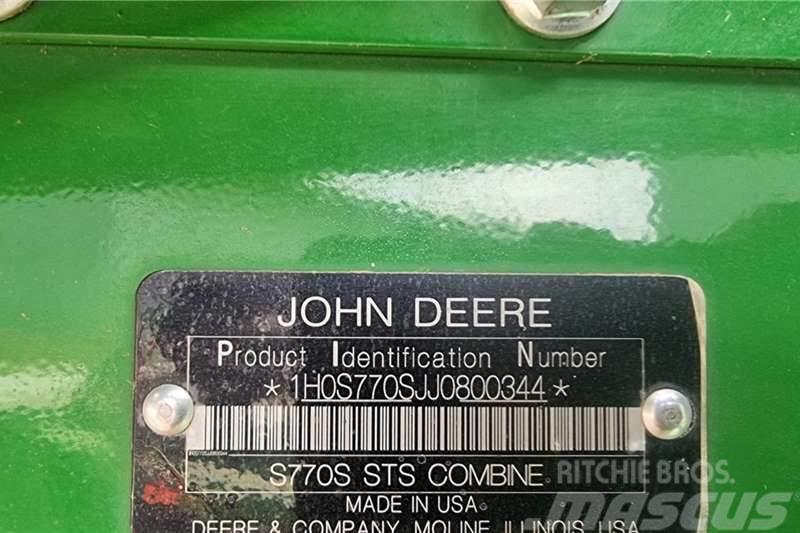 John Deere S770 Övriga bilar