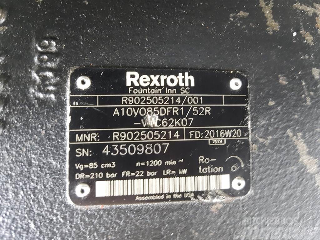 Rexroth A10VO85DFR1/52R - Load sensing pump Hydraulik