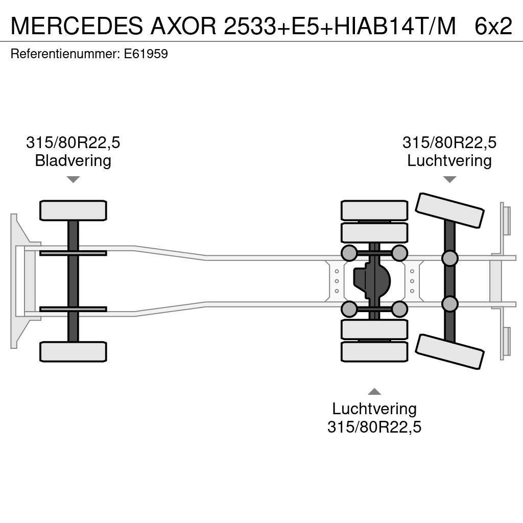 Mercedes-Benz AXOR 2533+E5+HIAB14T/M Flakbilar
