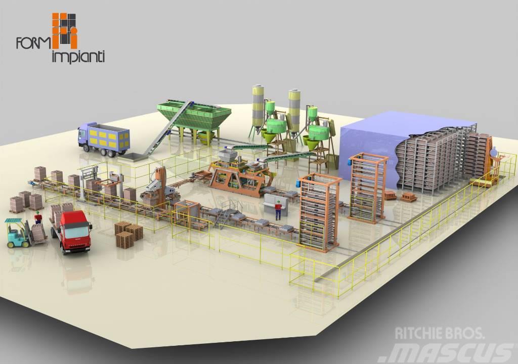  Full Automatic High Production Plant Unimatic Fi12 Cementtillverknings fabriker