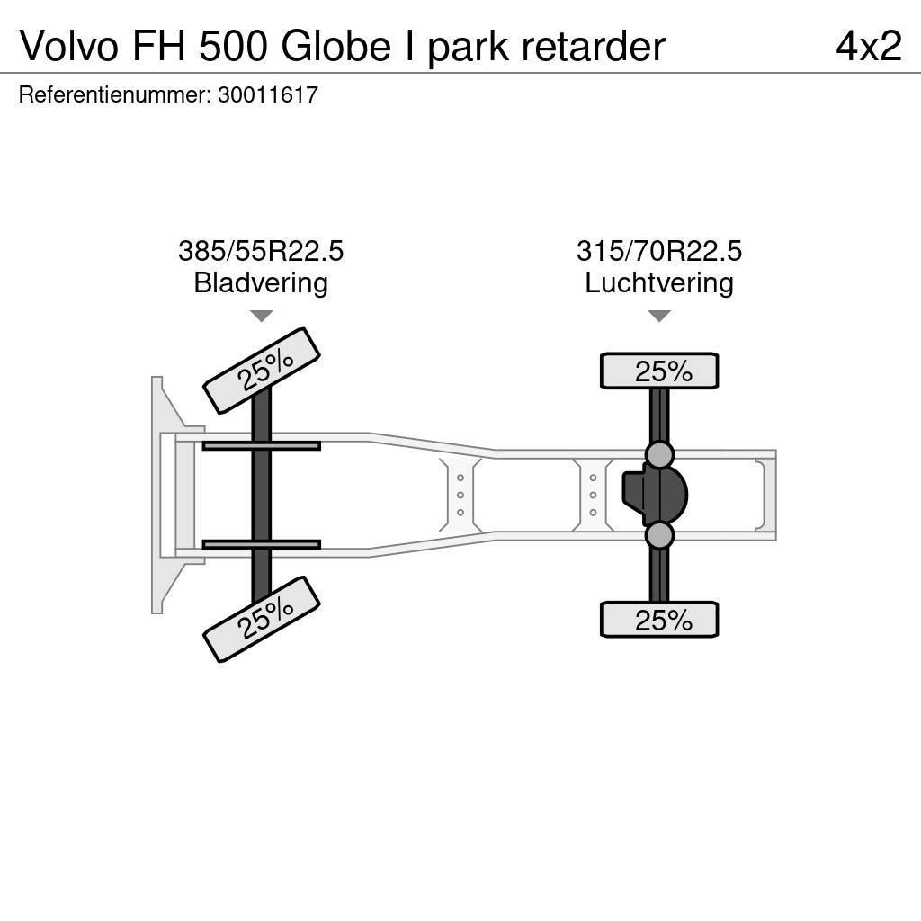 Volvo FH 500 Globe I park retarder Dragbilar