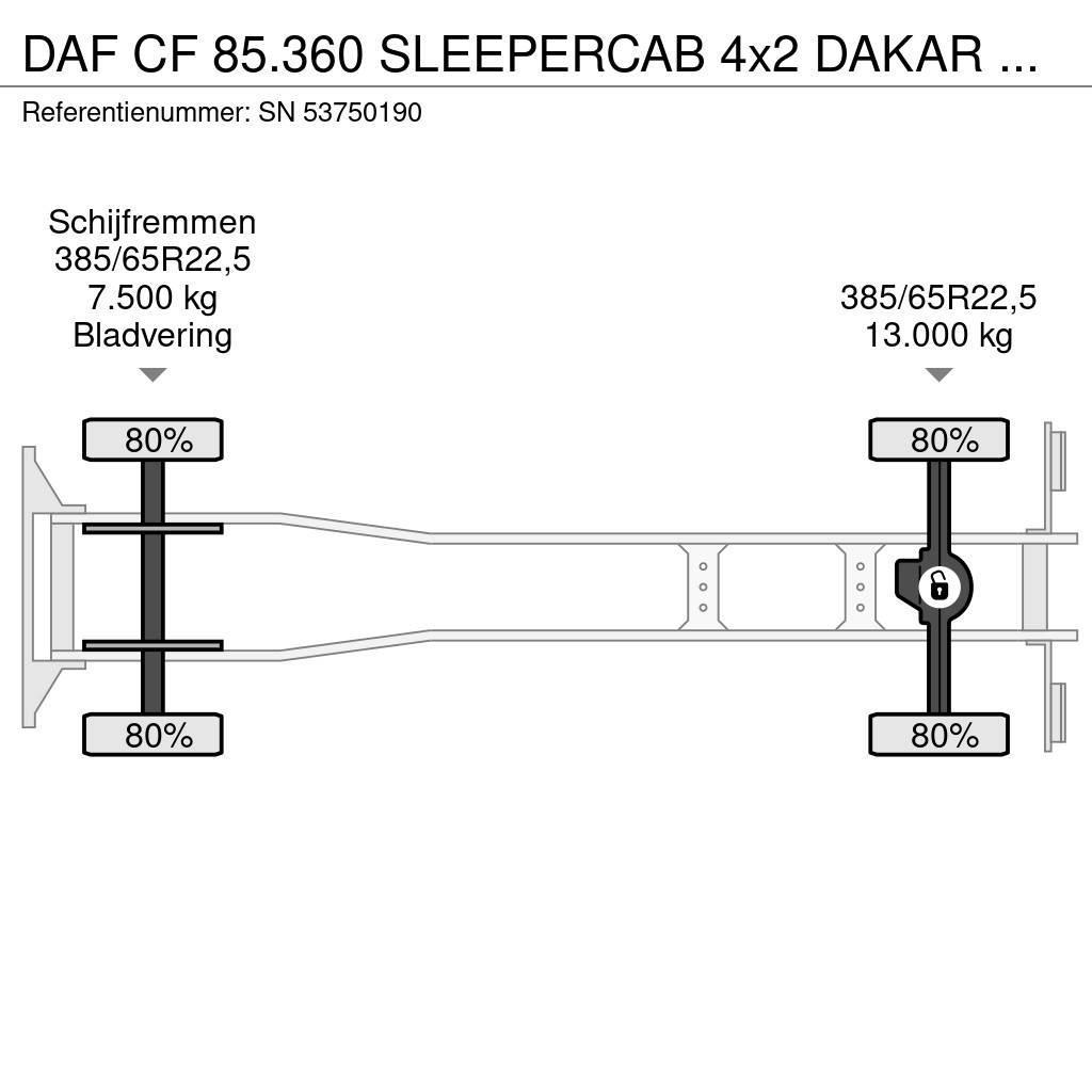 DAF CF 85.360 SLEEPERCAB 4x2 DAKAR EDUCATION TRUCK (ZF Skåpbilar