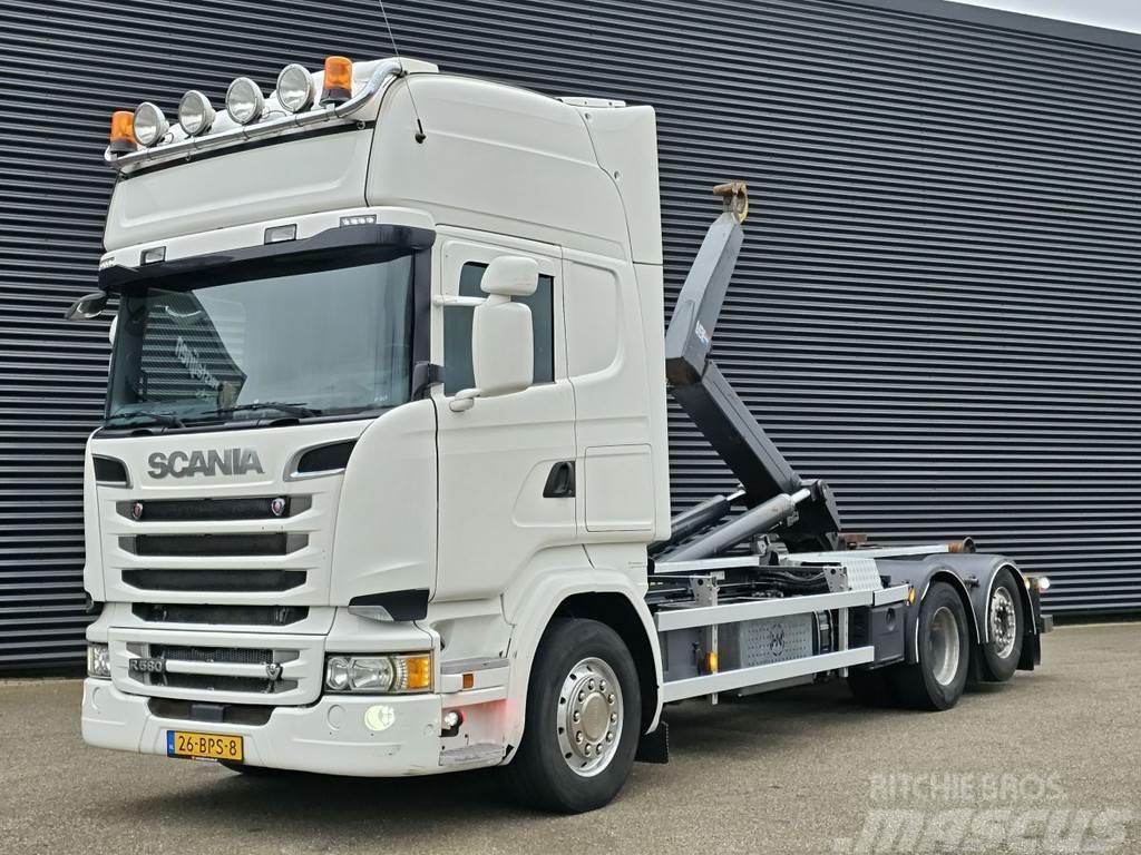 Scania R580 / V8 / 6x2 / HOOKLIFT / RETARDER / LIFT-STEER Lastväxlare/Krokbilar