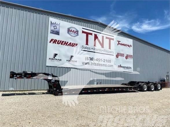 Fontaine 55 ton S-T-R-E-T-C-H hydraulic detachable extendab Låg lastande semi trailer
