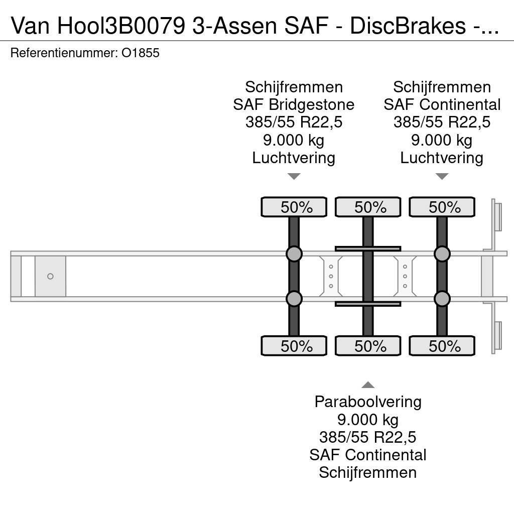 Van Hool 3B0079 3-Assen SAF - DiscBrakes - ADR - Backslider Containertrailer