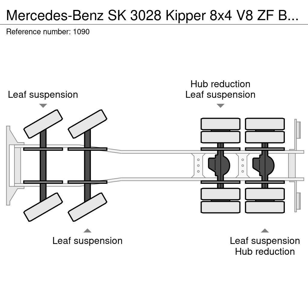 Mercedes-Benz SK 3028 Kipper 8x4 V8 ZF Big Axle Good Condition Tippbilar