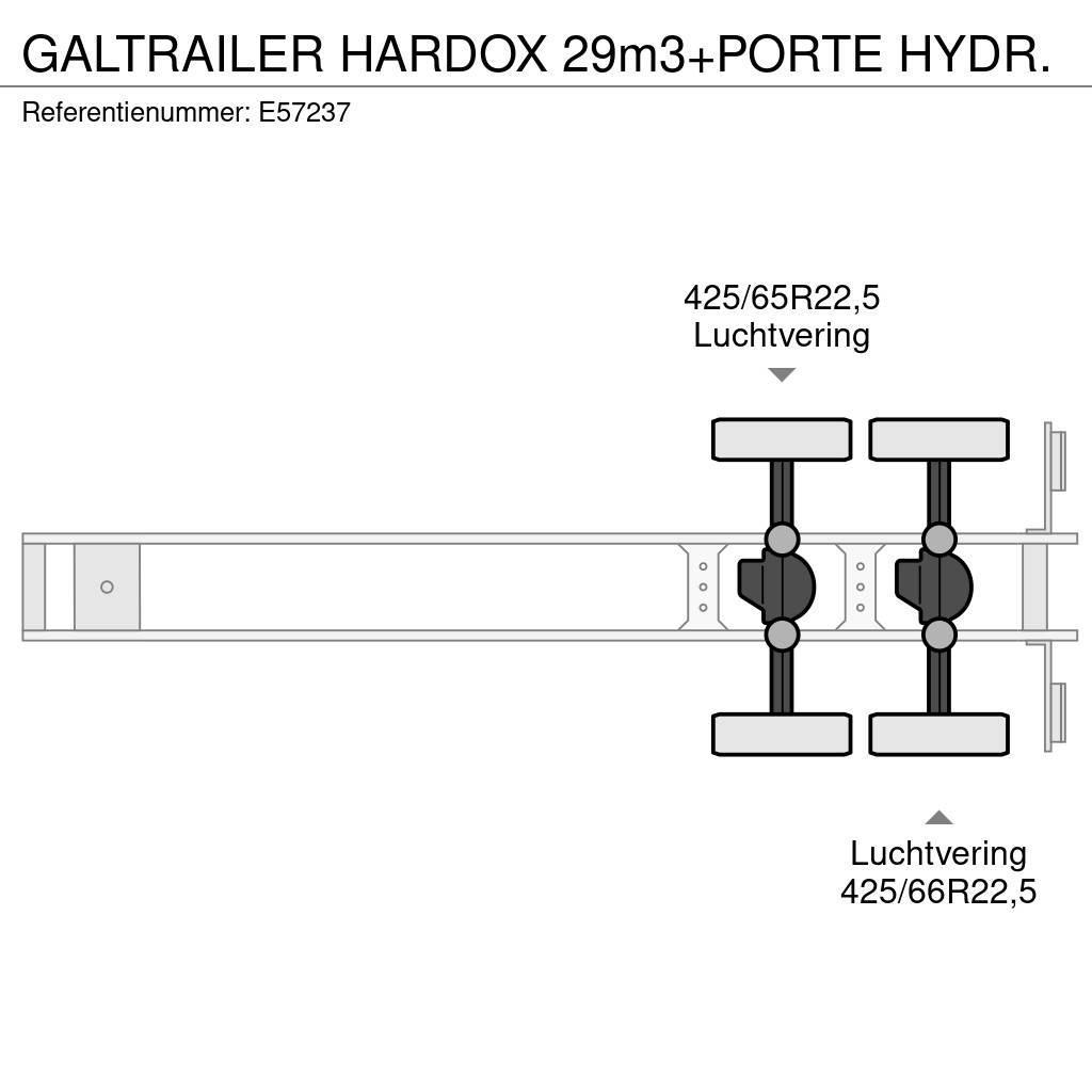 GALTRAILER HARDOX 29m3+PORTE HYDR. Tipptrailer