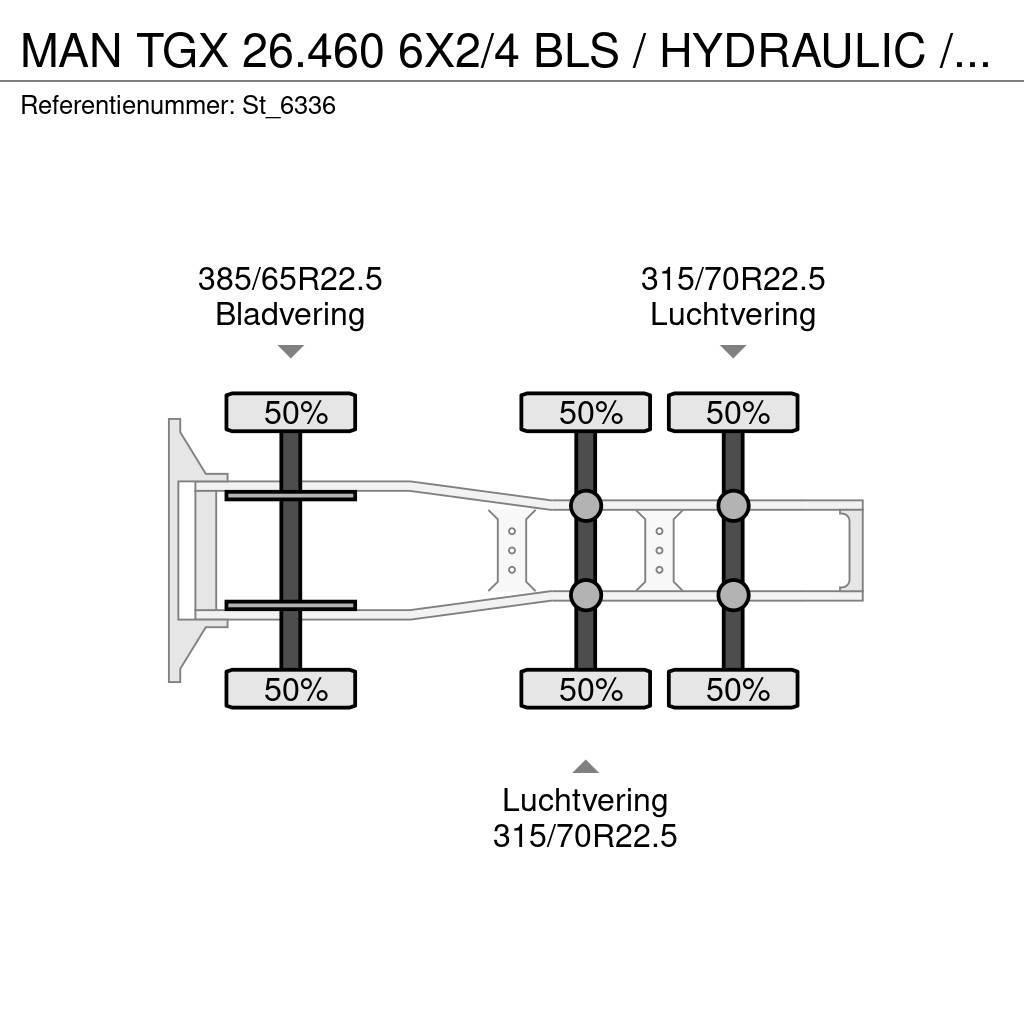 MAN TGX 26.460 6X2/4 BLS / HYDRAULIC / NL TRUCK Dragbilar