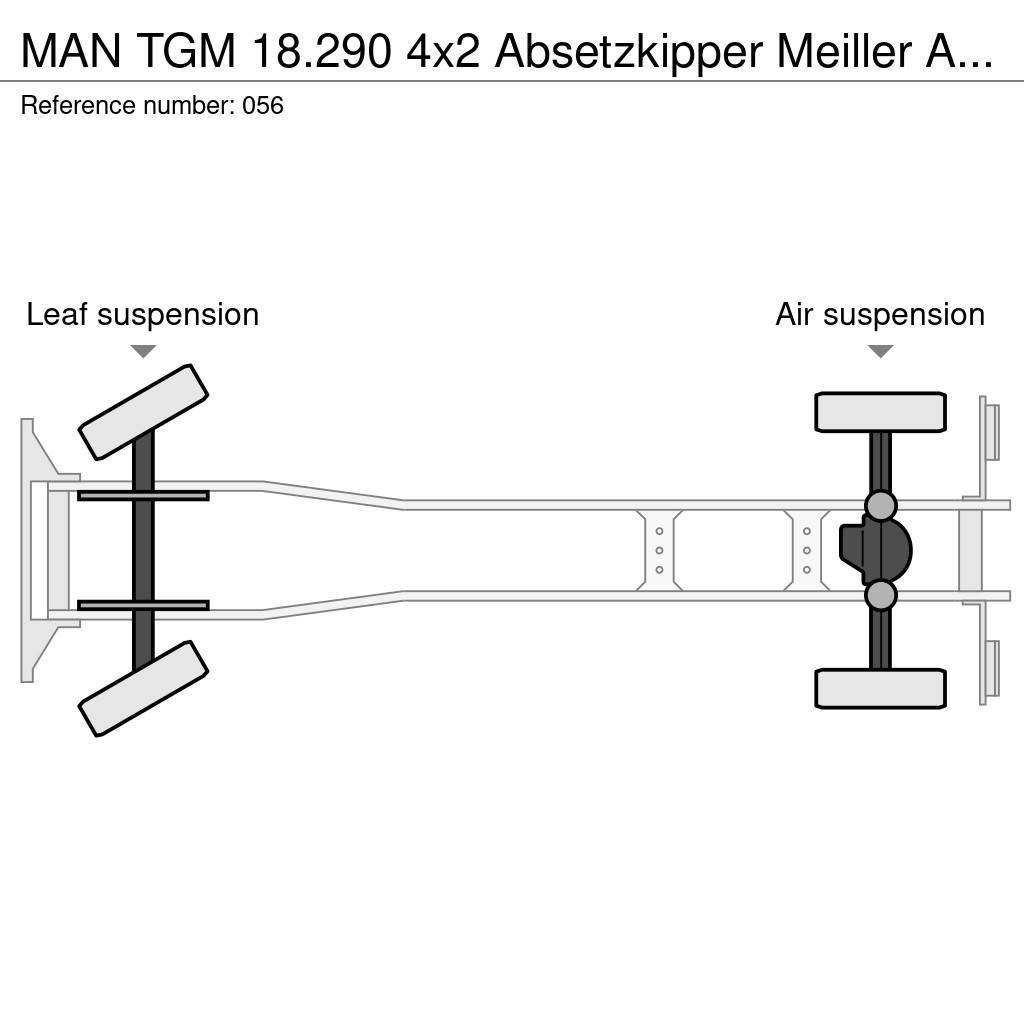 MAN TGM 18.290 4x2 Absetzkipper Meiller AK 10 MT Liftdumperbilar