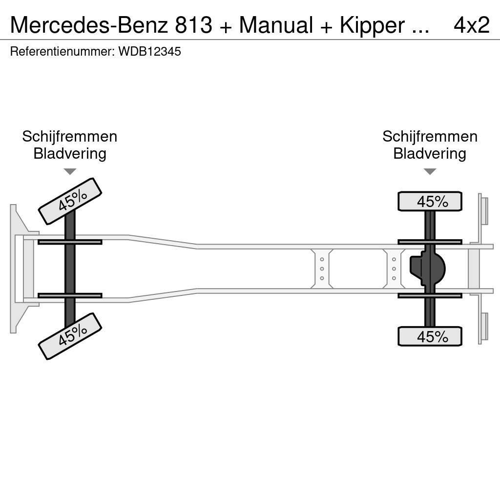 Mercedes-Benz 813 + Manual + Kipper + 4x4 Tippbilar