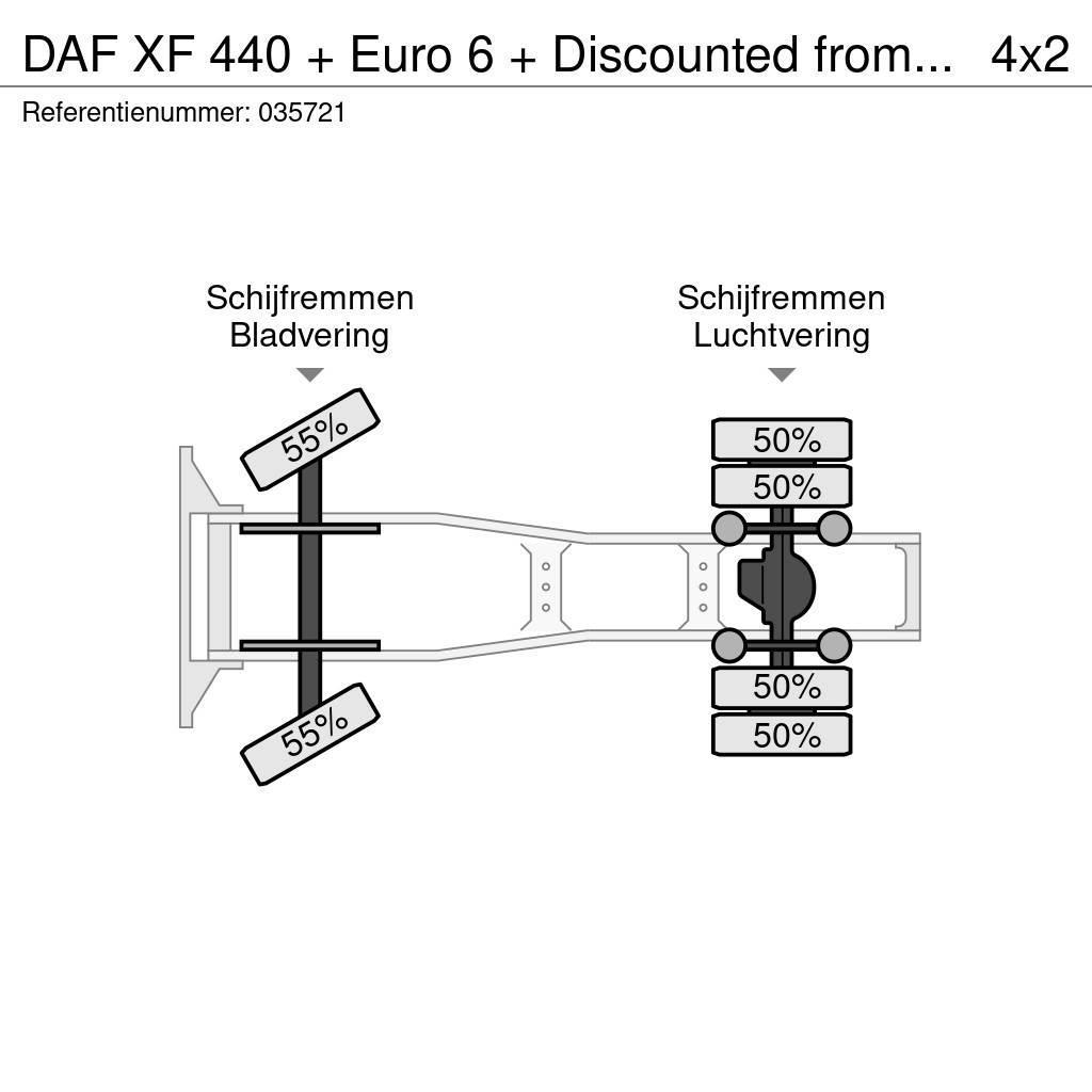DAF XF 440 + Euro 6 + Discounted from 21.950,- Dragbilar